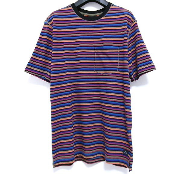 新品★Paul smith★ポールスミス★コットン100% ストライプ 半袖Tシャツ★ボーダー★S★メンズ★オーガニックコットン_画像1