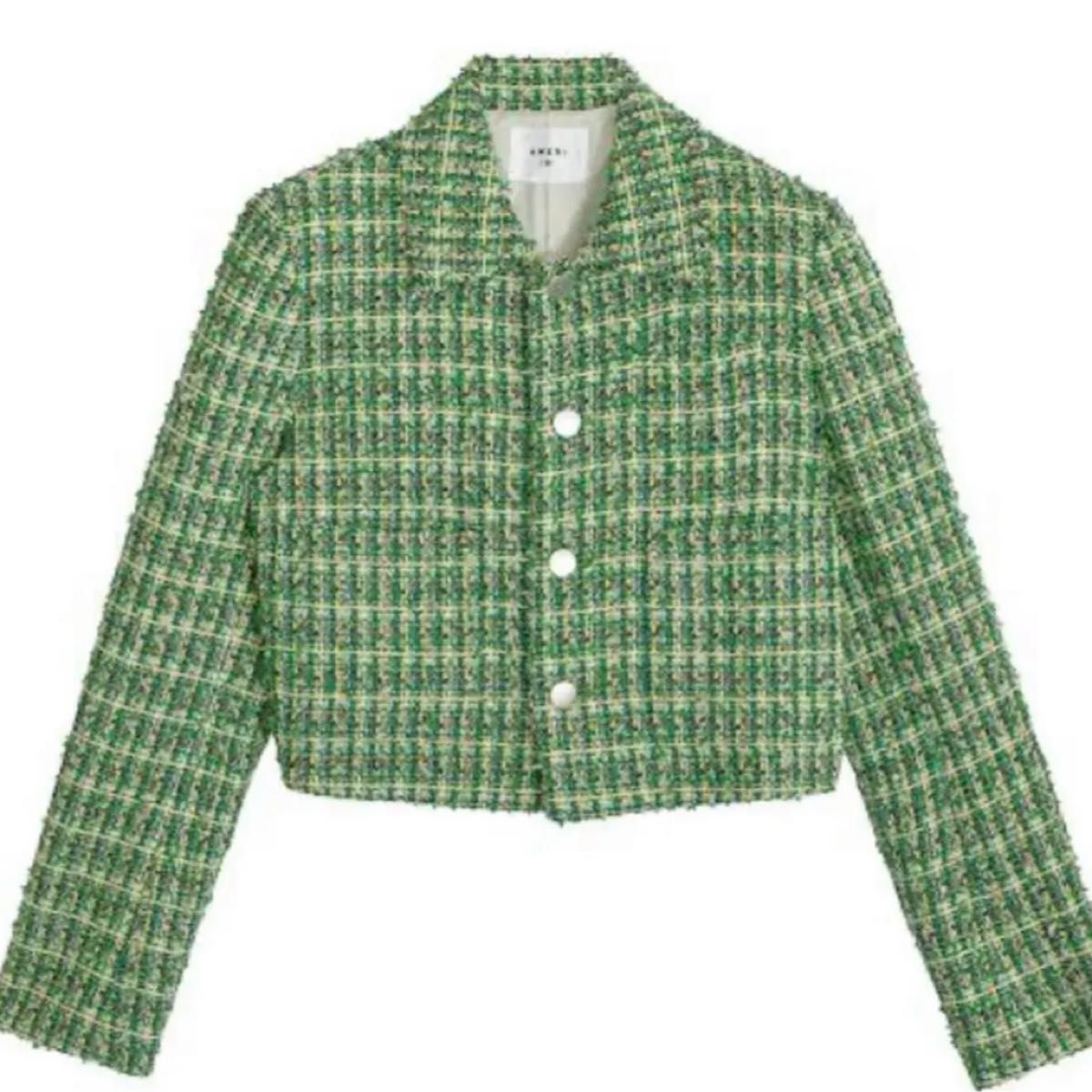 AMERI Playful Tweed Jacket green アメリヴィンテージ 正規品｜PayPay