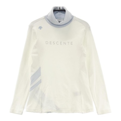 DESCENTE GOLF デサントゴルフ 2021年モデル タートルネック 長袖Tシャツ ホワイト系 M [240001987100] ゴルフウェア レディース