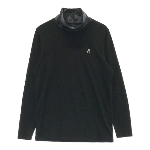 印象のデザイン マークアンドロナ MARK&LONA タートルネック メンズ ゴルフウェア [240001988156] 50 ブラック系 カモフラ柄 Tシャツ 長袖 その他