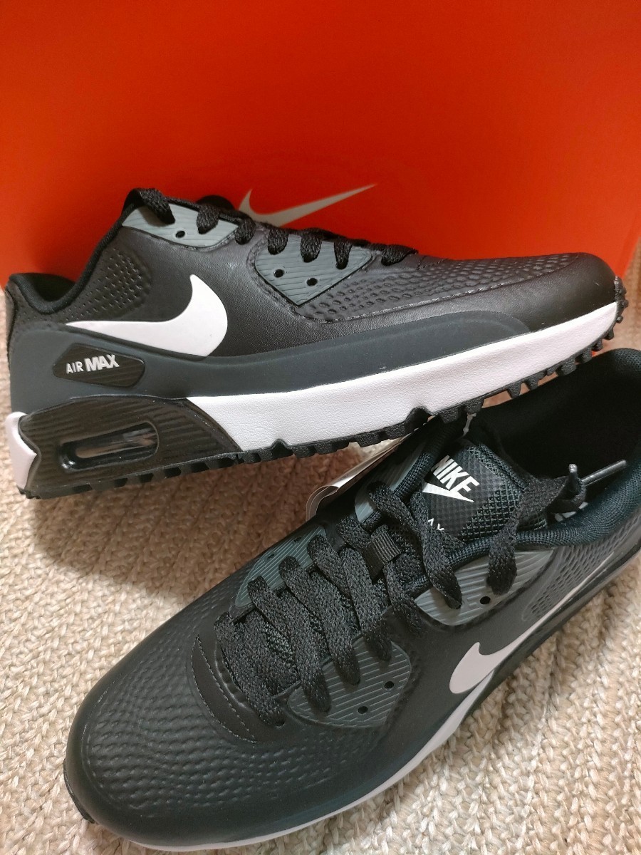 新品 未使用 NIKE GOLF AIR MAX 90 G 29cm ブラック 黒 ナイキ エア