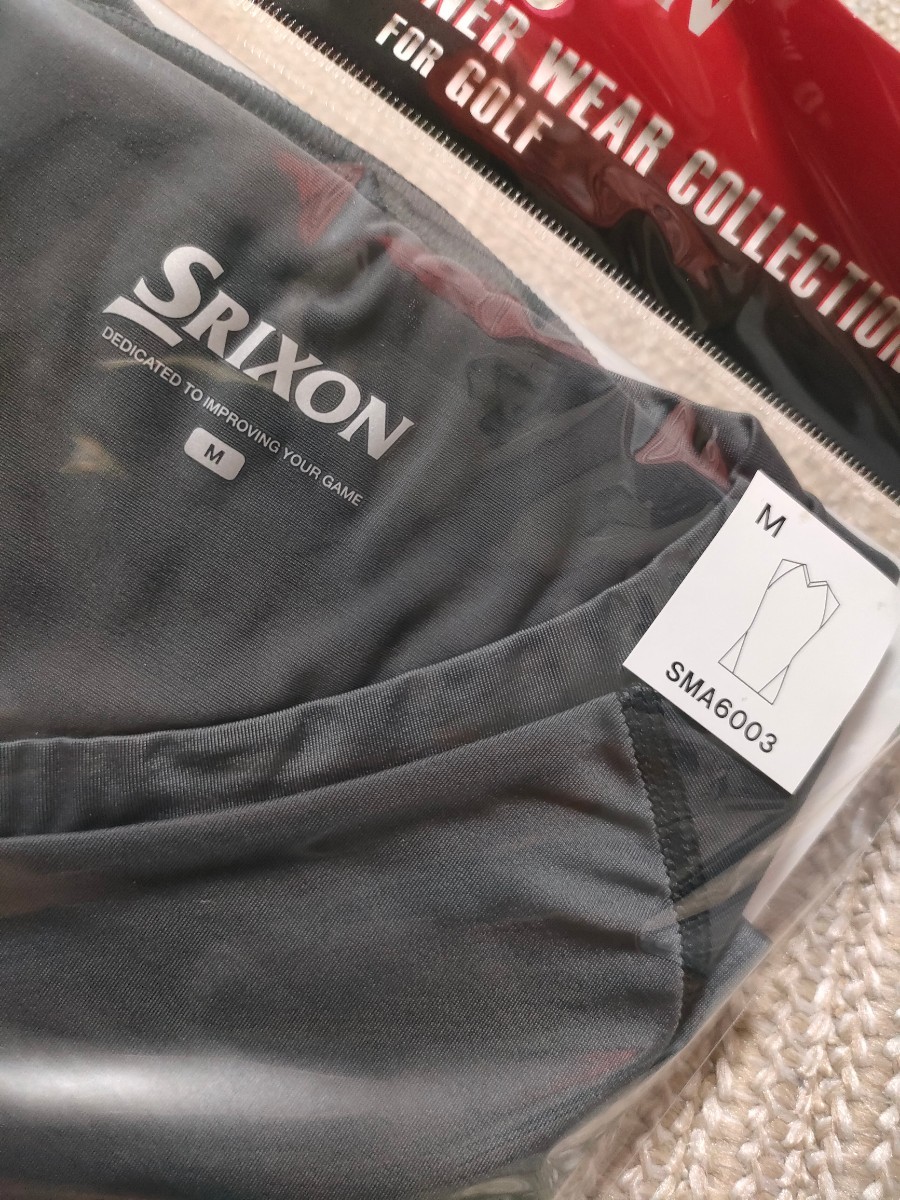新品 SRIXON スリクソン 高機能コンディショニングインナーウェア ノースリーブ シャツ M グレー Vネック 吸汗 速乾 UVケア ゴルフ メンズの画像3