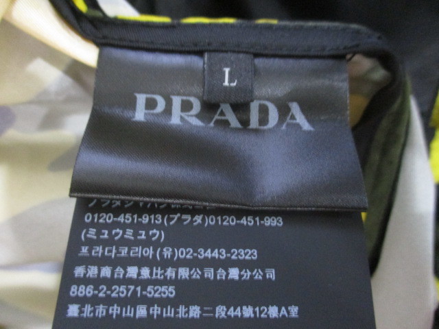 プラダ PRADA 19SS 迷彩 カモフラ ナイロン オーバーサイズ コート L 国内正規品の画像6