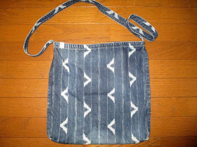 VISVIM 0122303003015 RECORD BAG デニム　大判　ショルダー　バッグ_画像1