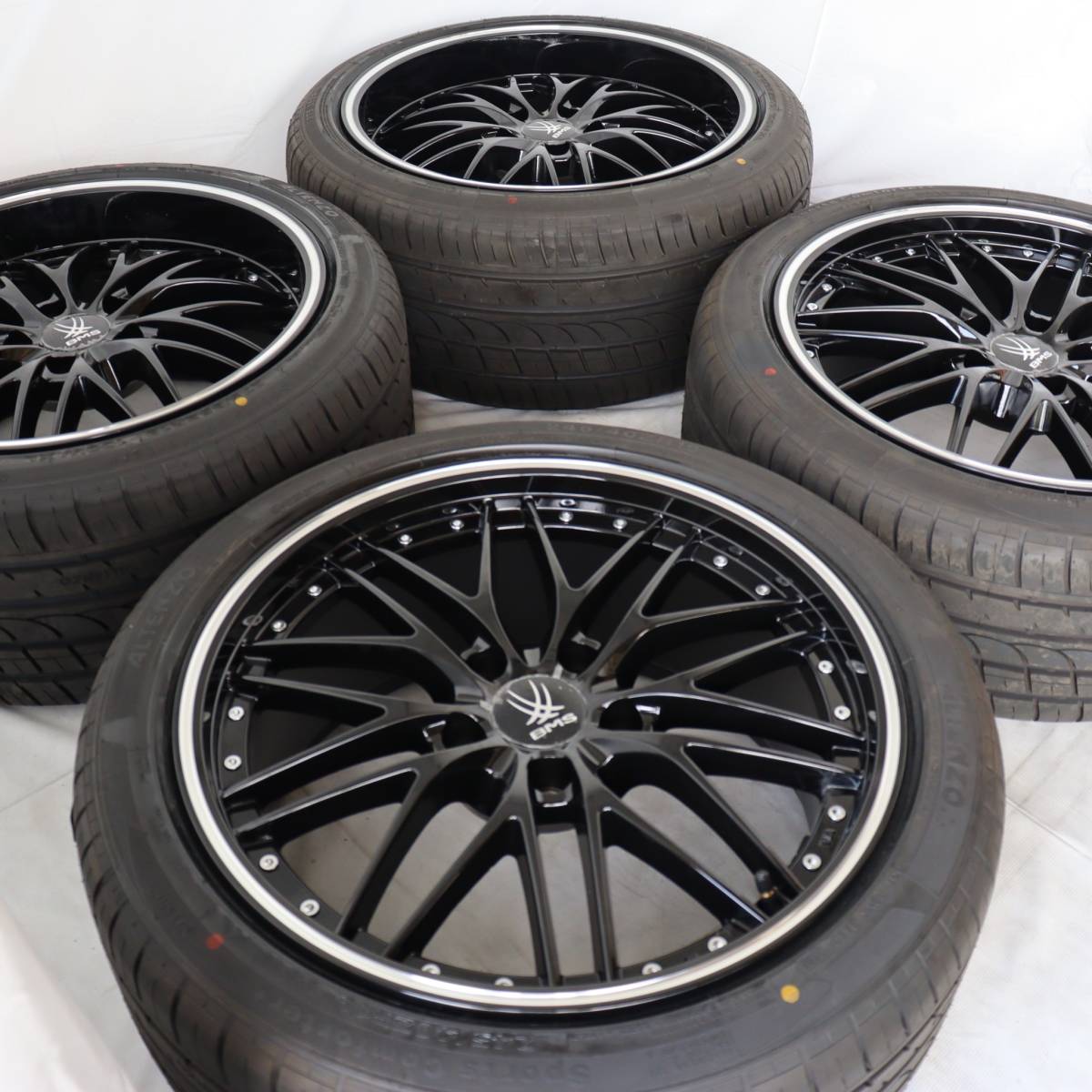 新品 19インチ 8.5J/9.5J 5-114.3 タイヤ付4本SET メッシュ 前245/40R19 後275/35R19 アルファード (W2374/2375-1)_画像3