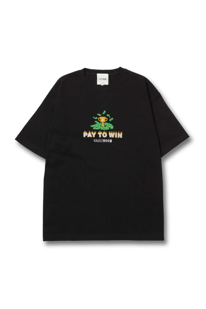 新品 vaultroom PAY TO WIN TEE / BLK ブラック Lサイズ Tシャツ