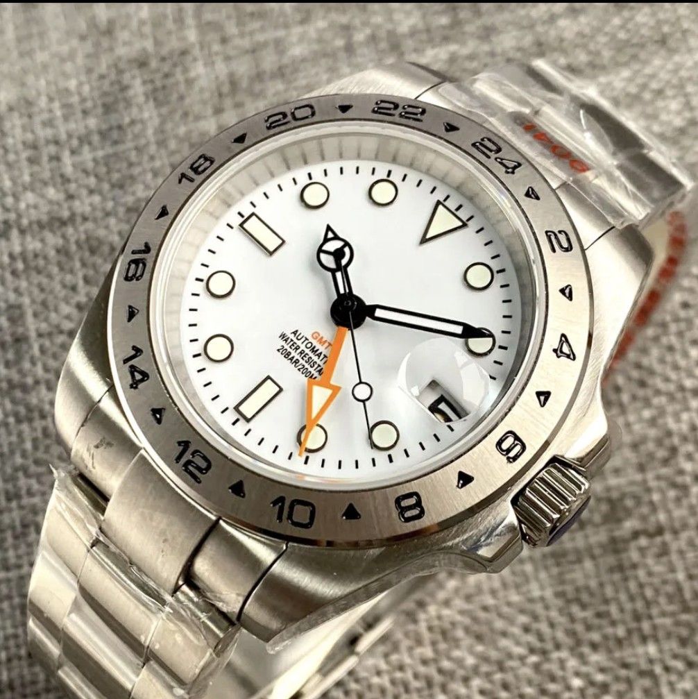 NH34 GMT MOD 自動巻 高品質 ムーブメント カスタム 腕時計 オマージュ