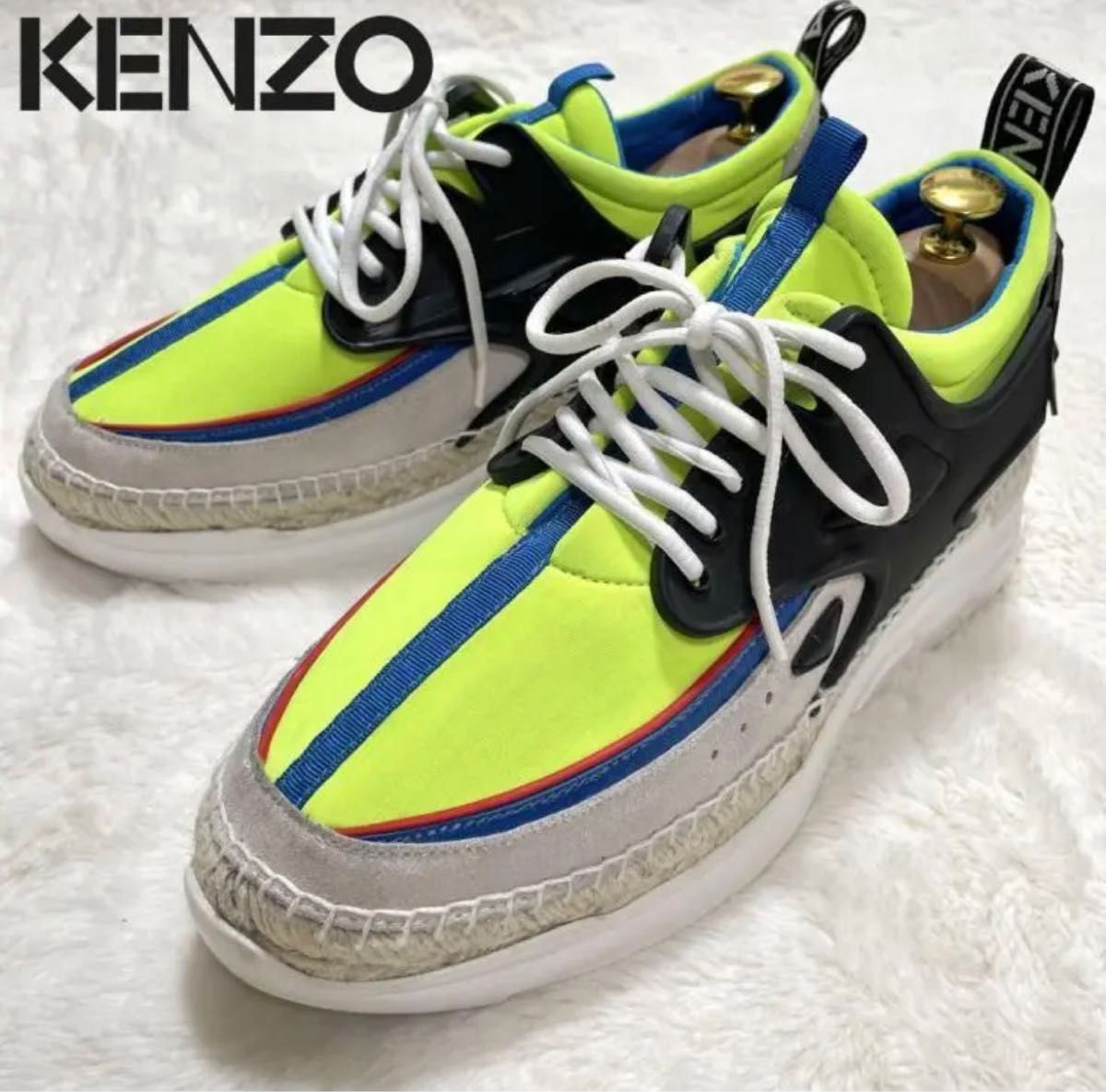 KENZO ケンゾー レースアップ エスパドリーユ スニーカー マルチカラー