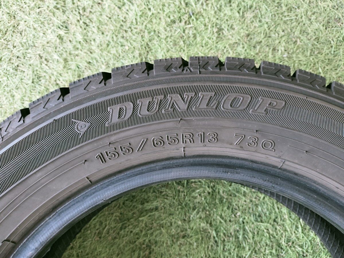A264 DUNLOP WINTER MAXX 155/65R13 73Q IN/OUT指定あり　４本セット　2019年製_画像4