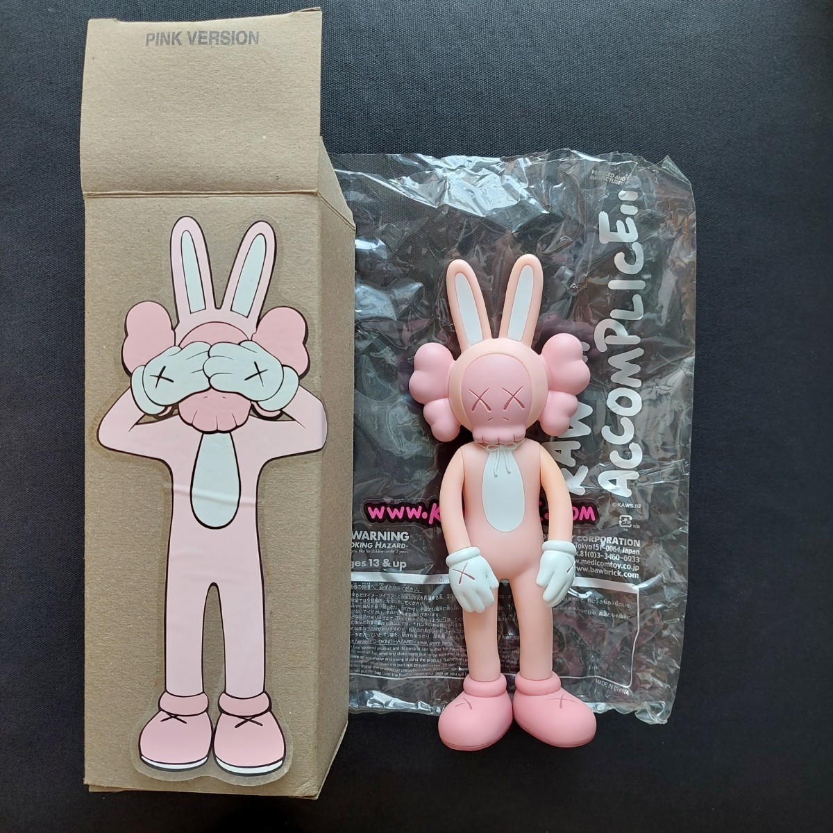 代購代標第一品牌－樂淘letao－KAWS ACCOMPLICE PINK MEDICOM TOY