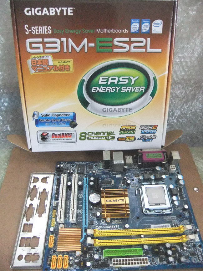 Gigabyte Ga G31m Es2l Lga775 Cpu E8500 Attaching Bios Last Up Ending Real Yahoo Auction Salling