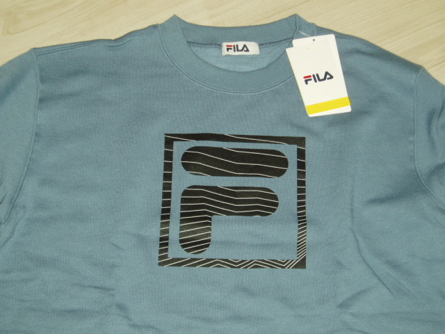 新品★FILA(フィラ)のトレーナー 手書き風グラフィックスウェット【LL】　　2/4Q18_画像2