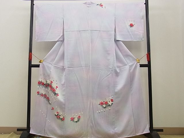 着物屋ほのか□訪問着手描き枝花文暈し染め逸品n-fn0657 | JChere雅虎