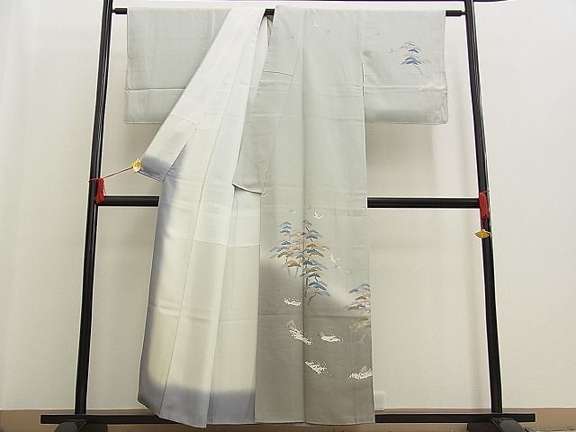 着物屋ほのか□訪問着友禅作家物浜松飛鳥文暈し染め逸品n-am0822