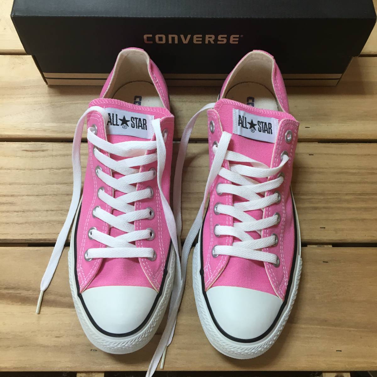 新品 27.5 CONVERSE ALL STAR OX コンバース オールスター pink ピンク_画像1