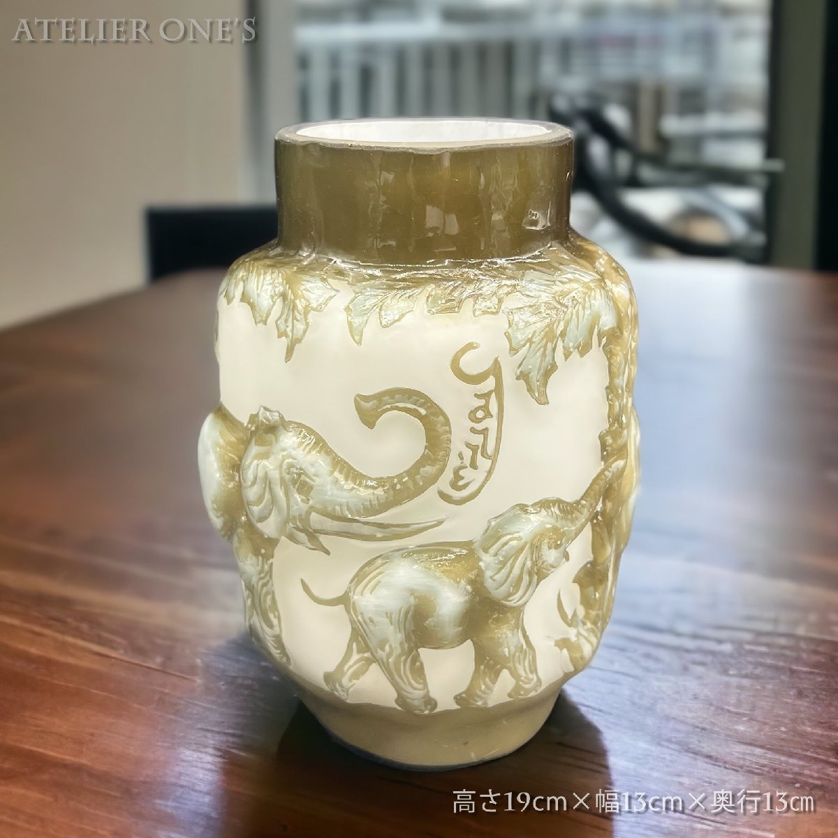 証明書付】】エミールガレ 高さ19cm スフレ カメオ彫り アンティーク