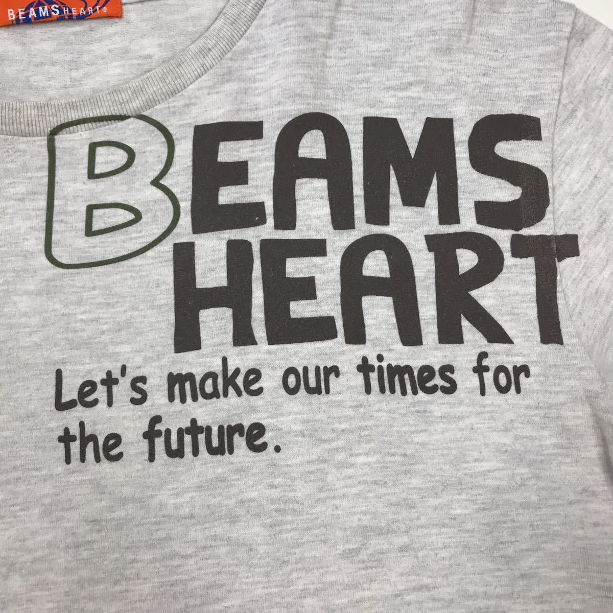 ● BEAMS HEART ビームス ハート　半袖Tシャツ　文字　プリント　メンズ　Mサイズ　27-74a_画像4