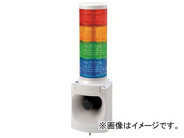 パトライト LED積層信号灯付き電子音報知器 LKEH410FARYGB(7514727)