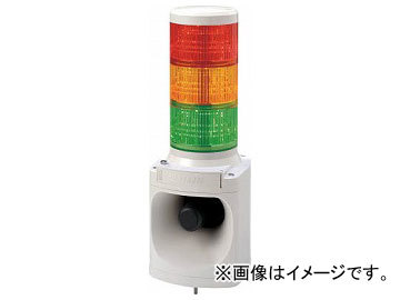 パトライト LED積層信号灯付き電子音報知器 LKEH302FARYG(7514689)