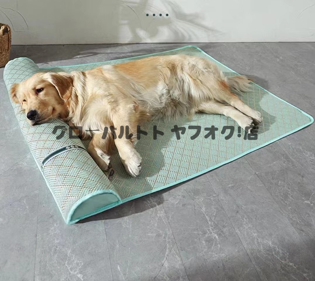 実用★ 犬 ソファー 枕付き ペットマット 広い 夏用 犬 猫 ペットソファ 猫ベッド 畳 冷感 ひんやり 涼しい 滑り止め 暑さ対策 3XL S593_画像4