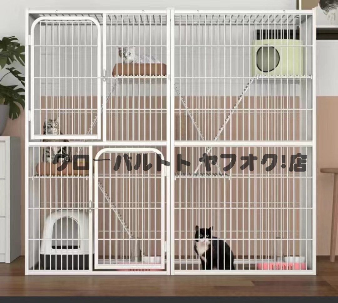 [ new arrival ] cat house cat cage large cat cage small animals cage steel spacious 142*54*130CM cat cage robust ..... .S565