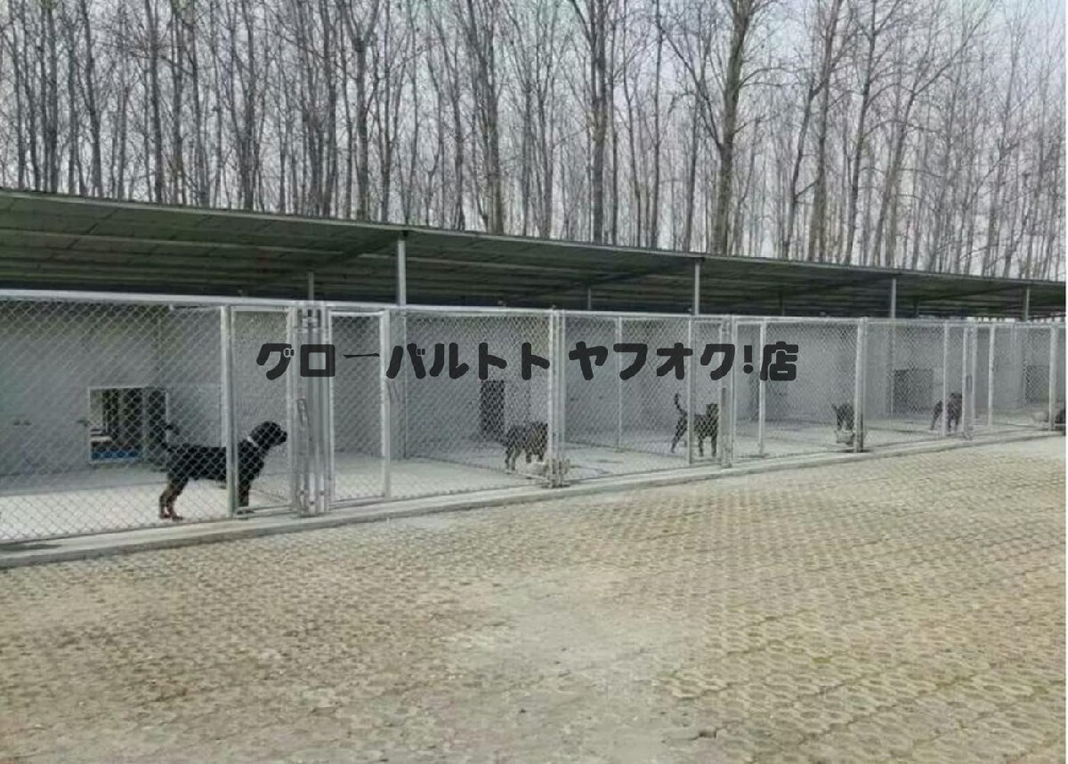 高品質！ 犬のかご ペットフェンス針金犬籠大型犬室外ポンポン穴開けずDIYペットケージ(3*3*2m) S950_画像6