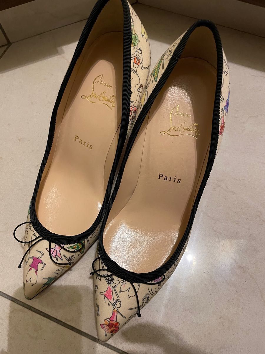 匿名配送　送料込　美品　Christian louboutin 38 クリスチャン・ルブタン　ピンヒールパンプス