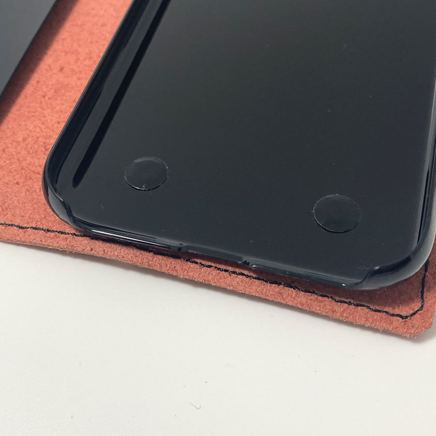 手帳型ケース　iPhone 12 pro Max 用 ハードカバー レザー スマホ スマホケース 携帯 スマホホルダー 革 本革 レッド ブラック