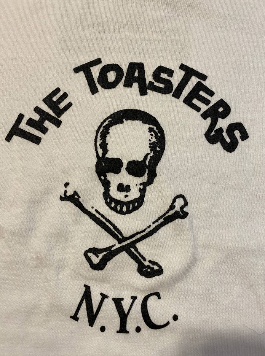 古着 The Toasters スカ バンド スカル Tシャツ 白 ビンテージ Moon Ska Records NYCの画像4