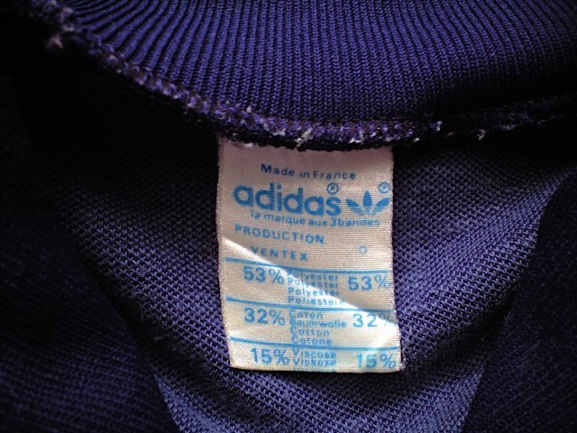 即決 80s adidas vintage フランス製 ventex 胸ポケット 即決 80s adidas vintage フランス製 ventex 胸ポケット