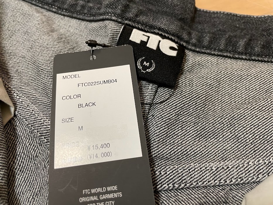 即決 22SS FTC DENIM PAINTER SHORT BLACK Mサイズ ブラック デニム