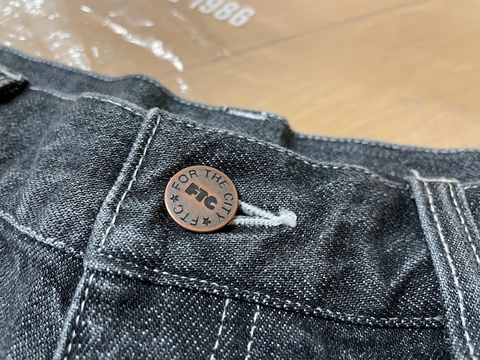 即決 22SS FTC DENIM PAINTER SHORT BLACK Mサイズ ブラック デニム