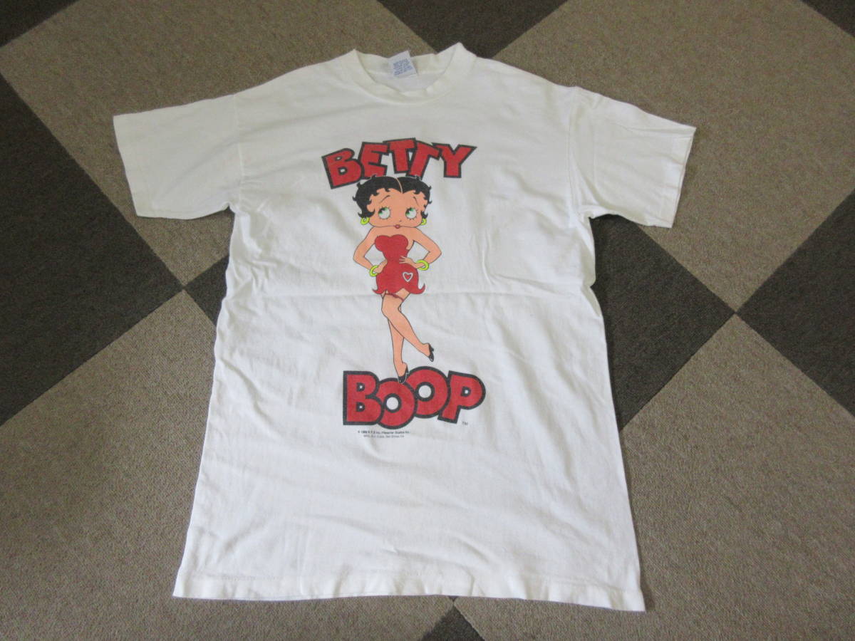 80s BETTY BOOP 両面 Tシャツ USA製 シングルステッチ ベティブープ