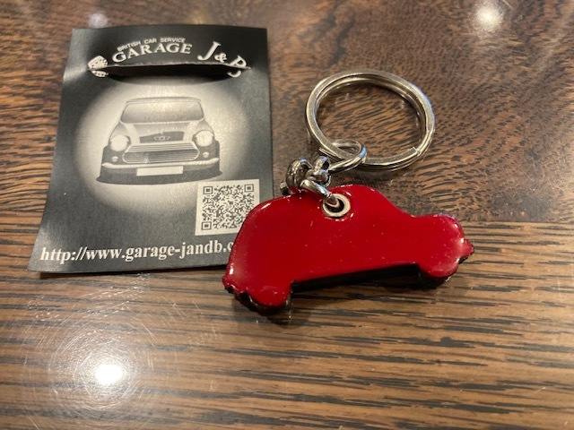  Rover Mini Mini Cooper leather key holder red 