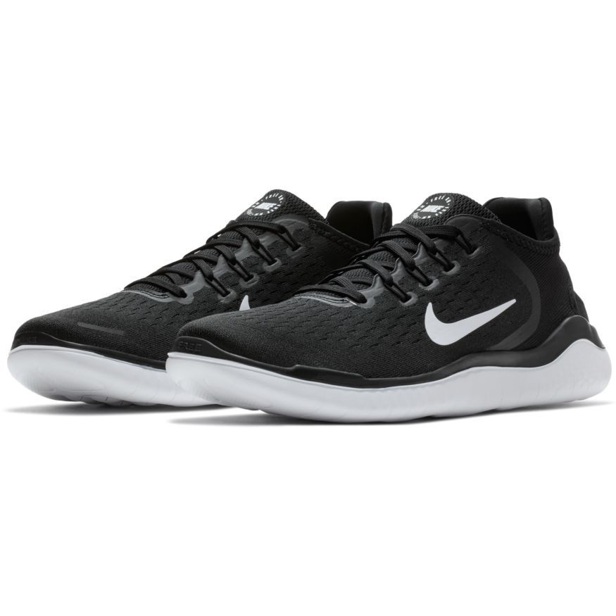 *NIKE WMNS FREE RN 2018 чёрный / белый 23.5cm Nike wi мужской свободный Ran 2018 BLACK/WHITE 942837-001