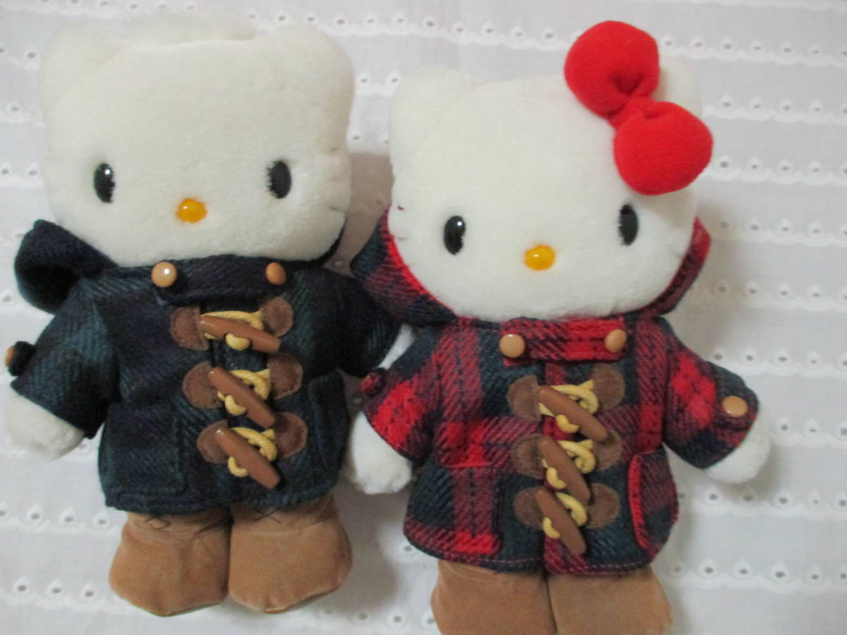 ハローキティ ぬいぐるみ ダッフルコート ペアぬいぐるみ キティ