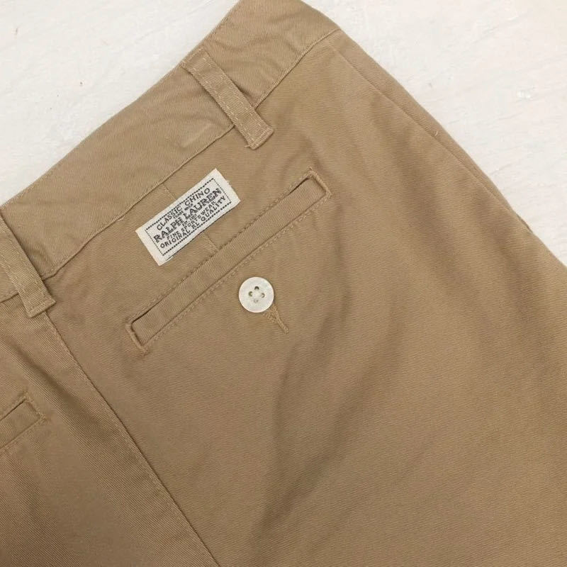 新品 7才 サイズ7 130cm キッズ 男の子【POLO RALPH LAUREN ポロラルフローレン】ベージュ チノショーツ ボーイ ショートパンツ_画像4