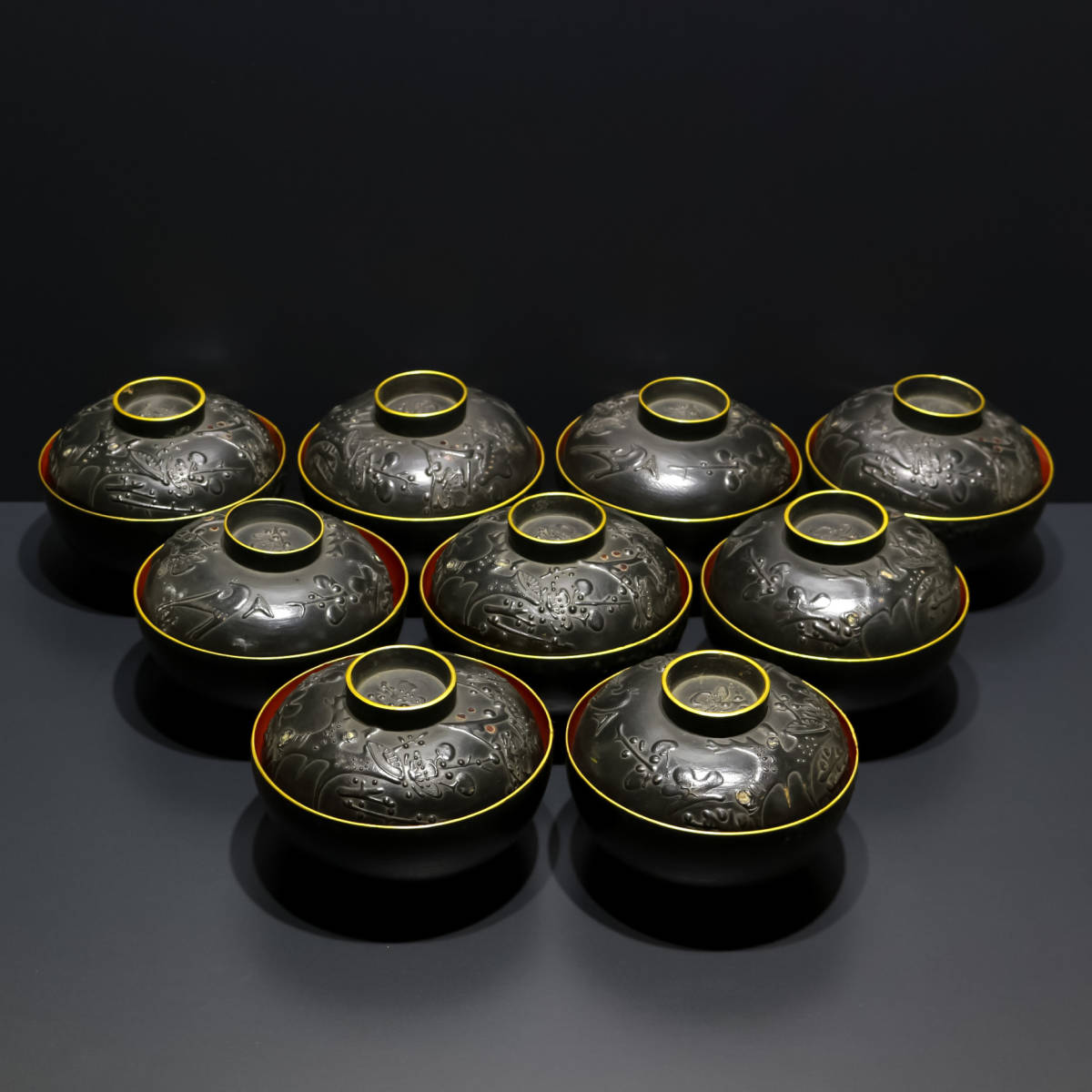 100%正規品 9客 / 吸物椀 / 共箱 / 煎茶道具 / 和食器 / お椀 / 漆工芸