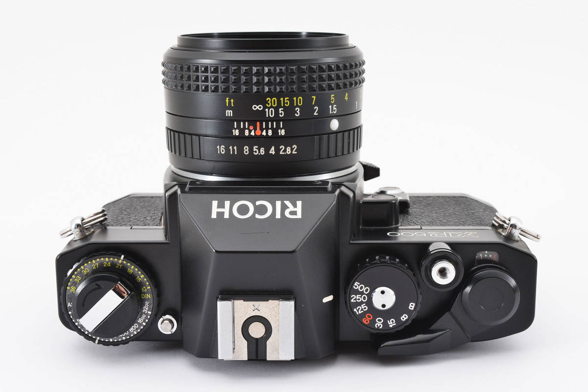 【良品】 RICOH XR 500 35mm Film SLR Manual Camera Rikenon 50mm F/2 リコー MFフィルムカメラ MF単焦点レンズ 0716 1986_画像6