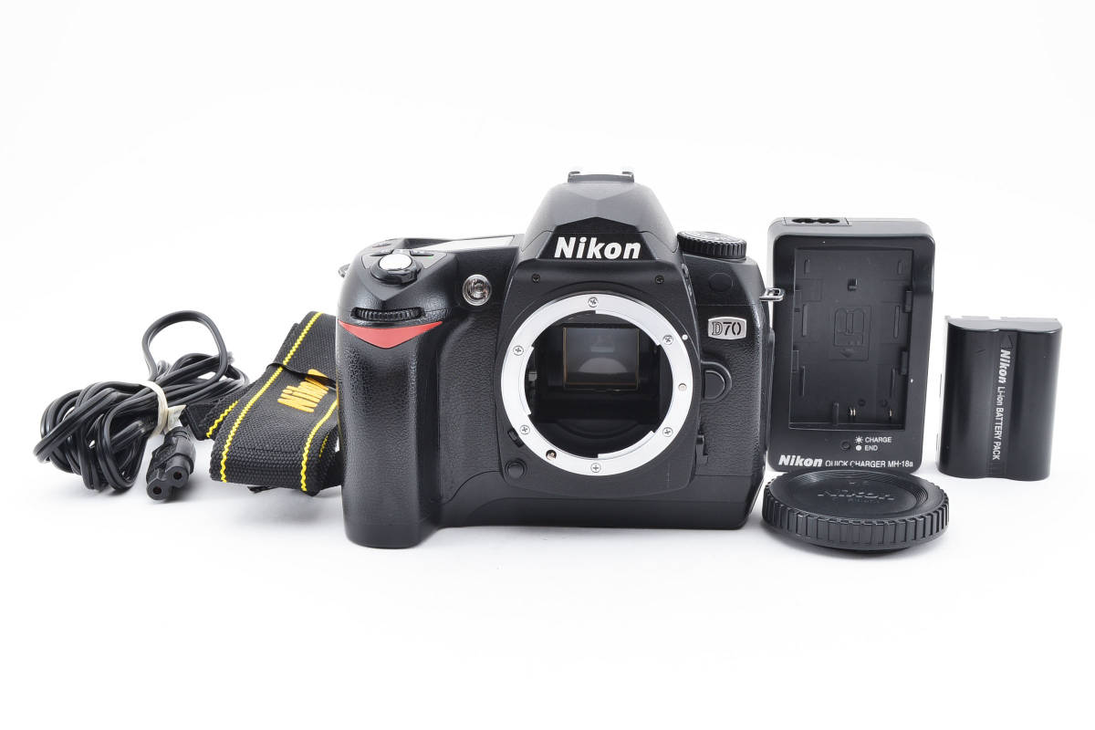 【良品】 Nikon D70 Digital SLR Camera Black Body ニコン デジタル一眼レフ 0723 2080