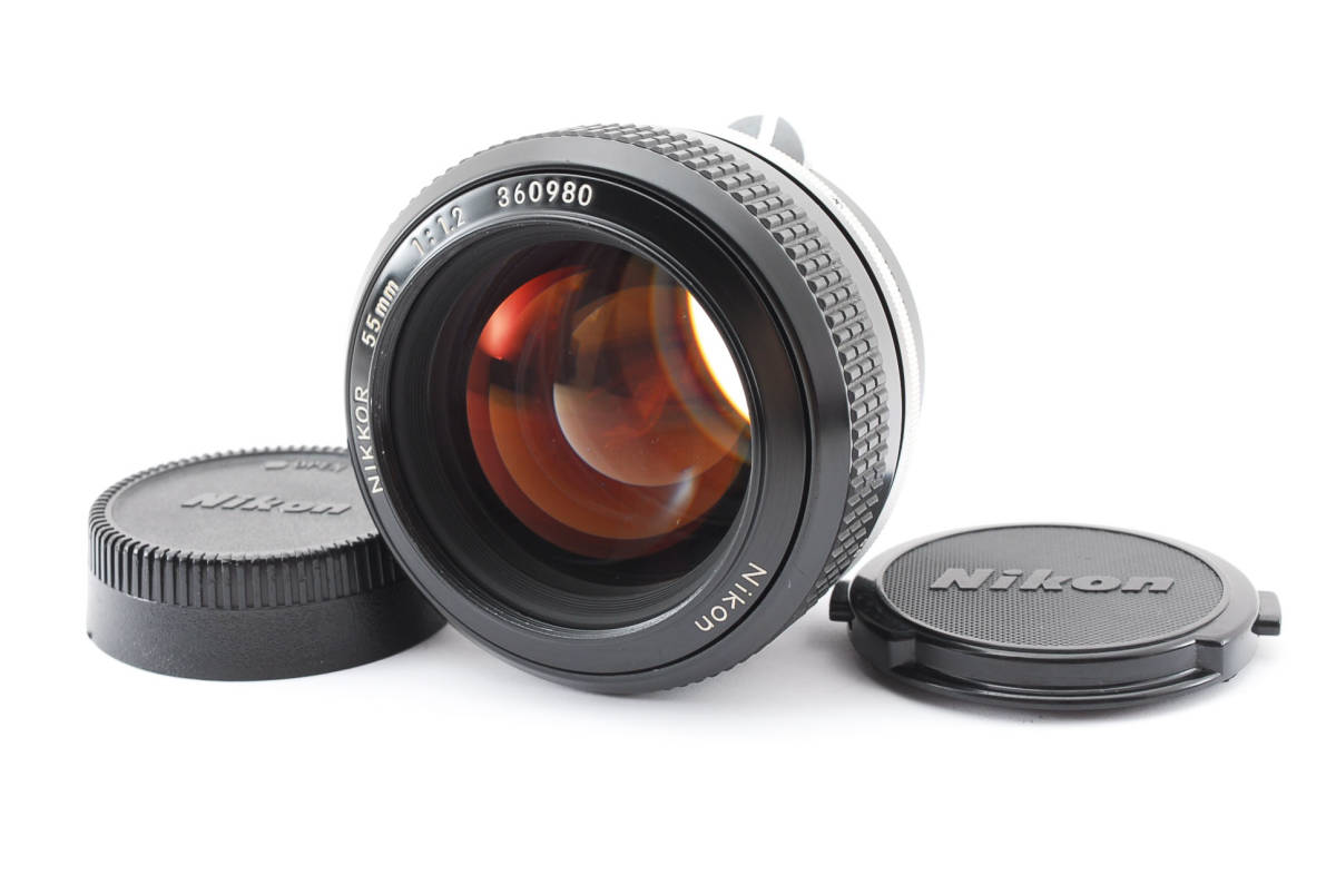 良品】 Nikon Nikkor non AI 55mm F/1.2 MF Lens ニコンMF単焦点レンズ