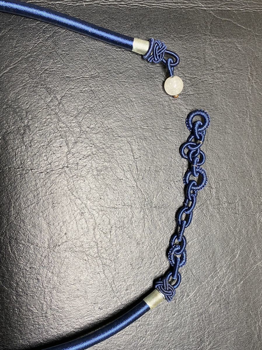  lapis lazuli & silk choker 