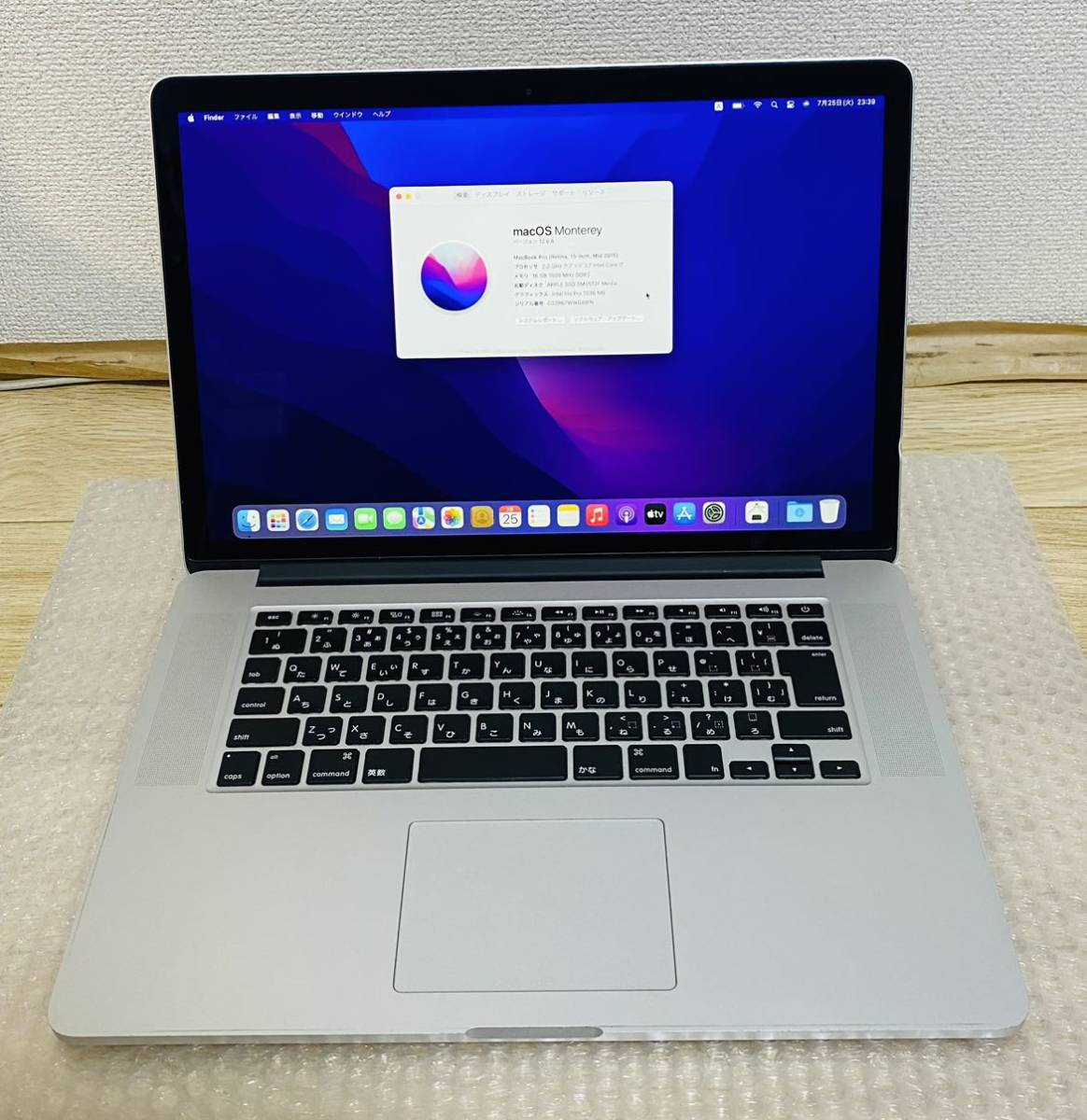 お気に入り】 【良品】MacBookPro Retina 15インチ A1398 Mid 2015