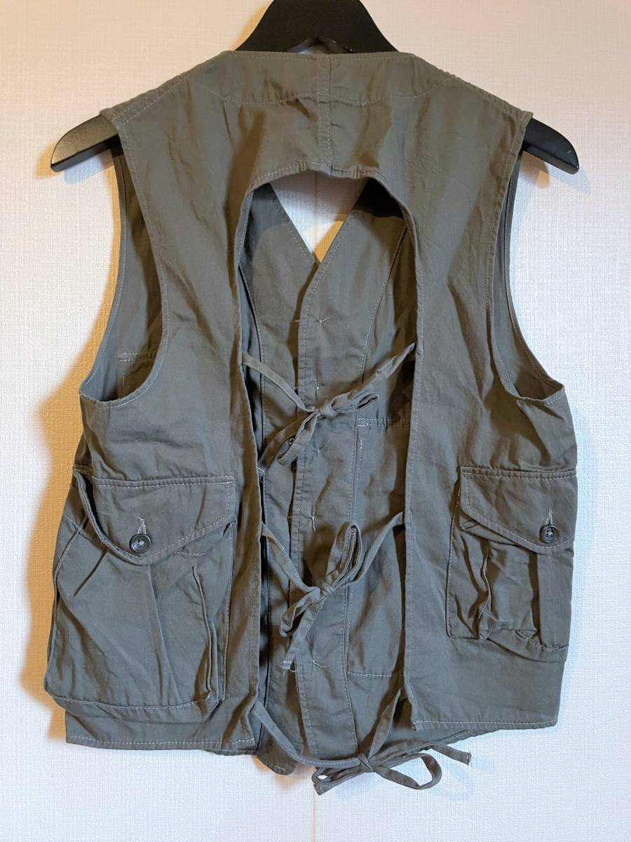  прекрасный товар engineered garments USA производства C-1 VEST Khaki XS хаки милитари лучший ENGINEERED GARMENTS охота рыболовный жилет 