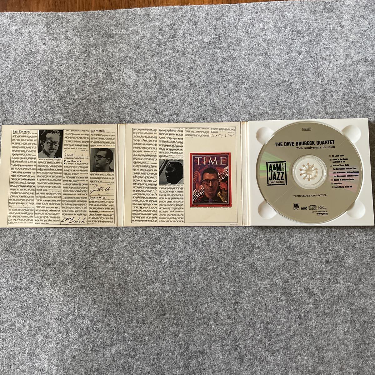 リュニオン-25周年再結成アルバム／デイブ・ブルーベック・カルテット　廃盤　中古CD_画像3