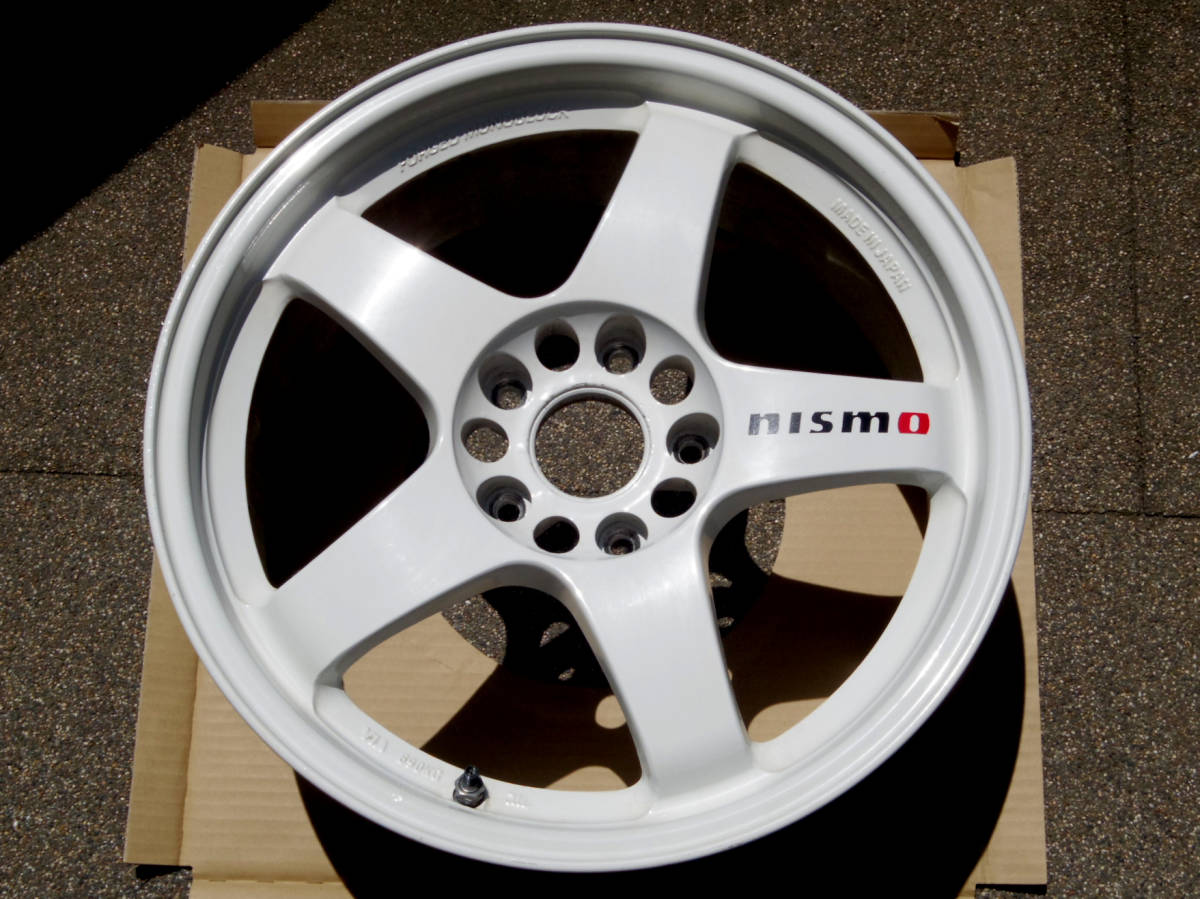 nismo ニスモ 鍛造モノブロック LM-GT4 17インチ 7.5J 5穴 114.3㎜ ＋30mm ハブ径 φ66mm ホワイト ４本セット  中古 の商品詳細 | Yahoo!オークション | One Map by FROM JAPAN