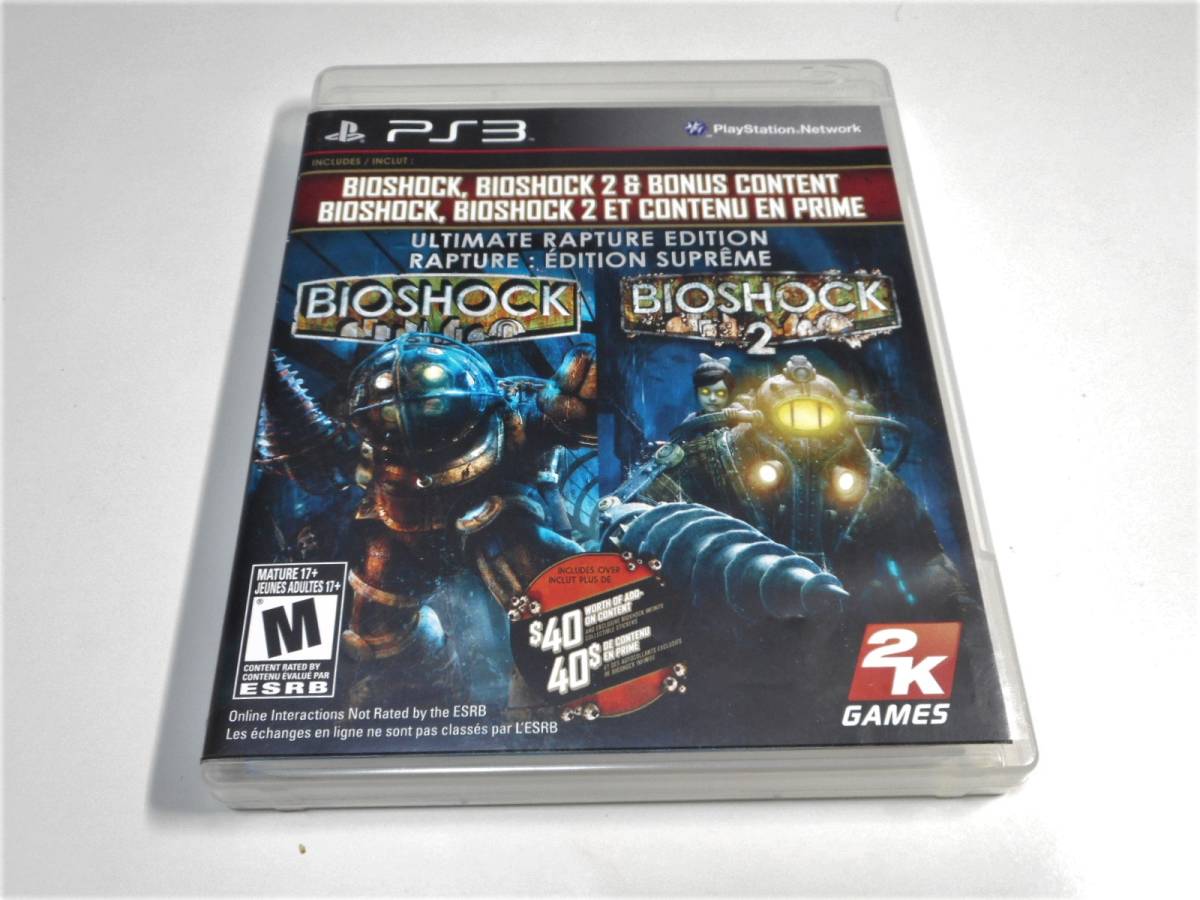 PS3 バイオショック1&2 ステッカー付き 輸入版 （Bioshock 1 & 2: Ultimate Rapture Edition）_画像1