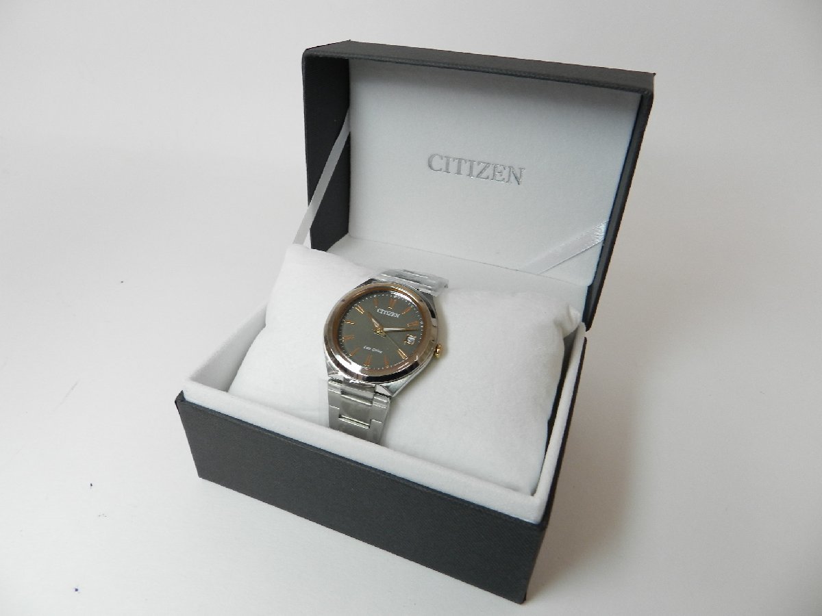 わけあり価格 【新品未使用】CITIZEN エコドライブ FE6026-50H SS グレー文字盤 メンズ クォーツ アクセサリー、時計 