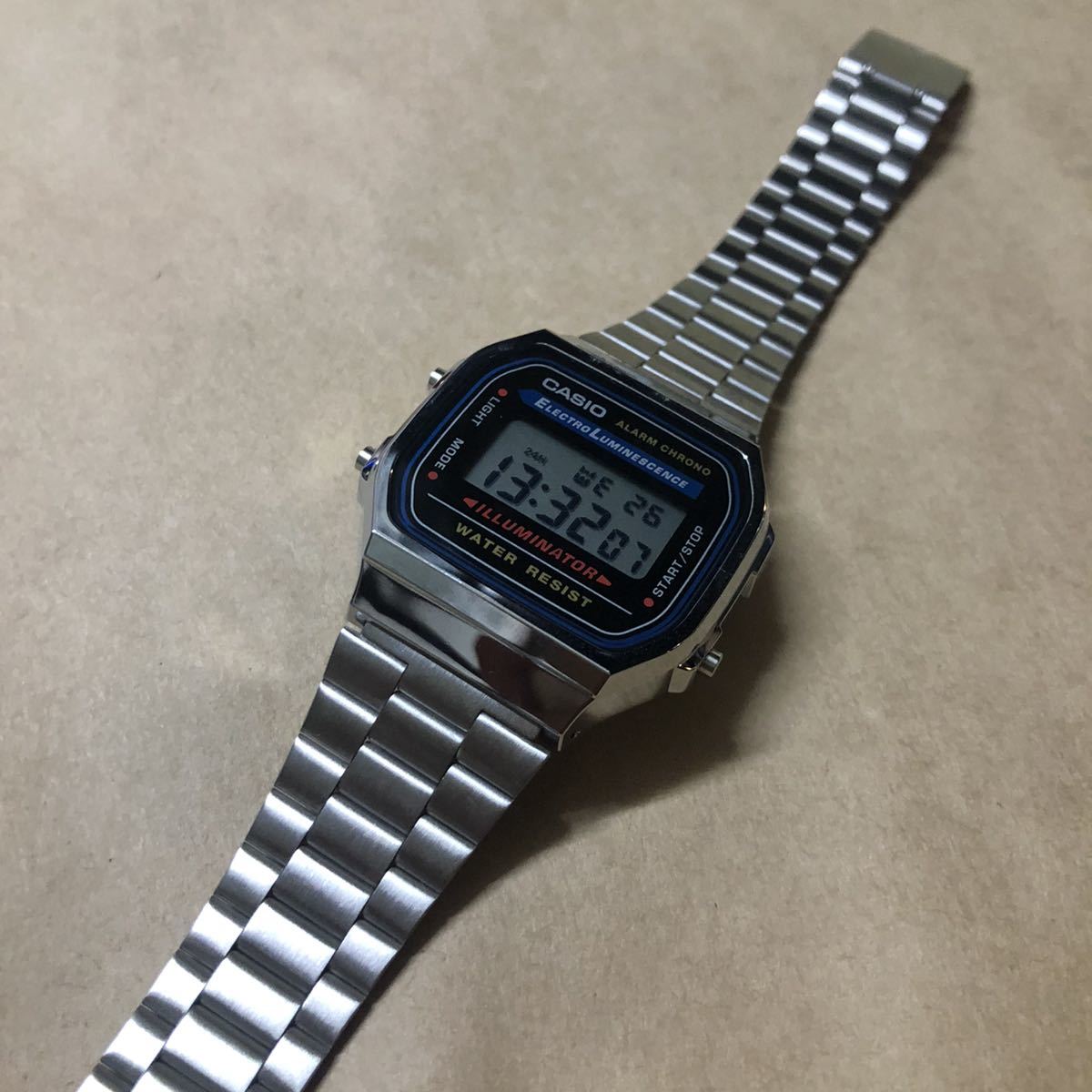 CASIO カシオ A168 チープカシオ 腕時計 デジタル腕時計 セイコー クォーツ アラーム G-SHOCK メンズ ビジネス時計 フリーサイズ_画像2