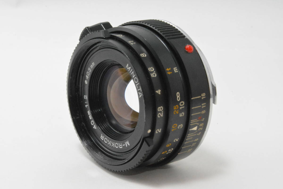 Mマウント☆並品☆ミノルタ MINOLTA M-ROKKOR 40mm F2